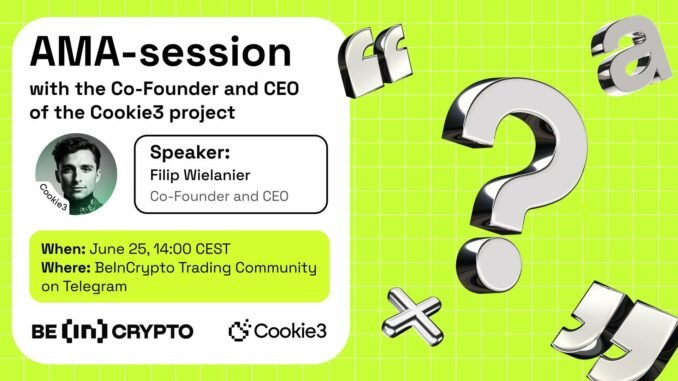 Cookie3 X BeInCrypto AMA Session Cookie3 X BeInCrypto AMA Session