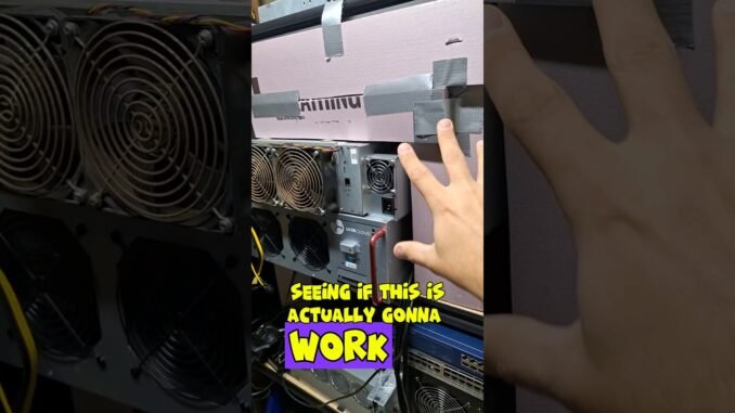 Making a mining hot shelf #shorts #cryptomining #homelab