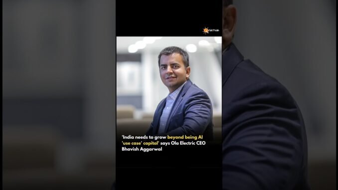 Ola founder on Ai. # ola #india #news #startup #unicorn #ai