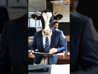 cow in office 🐄 #cow #cowvideos #cows #ai #ainews #shorts