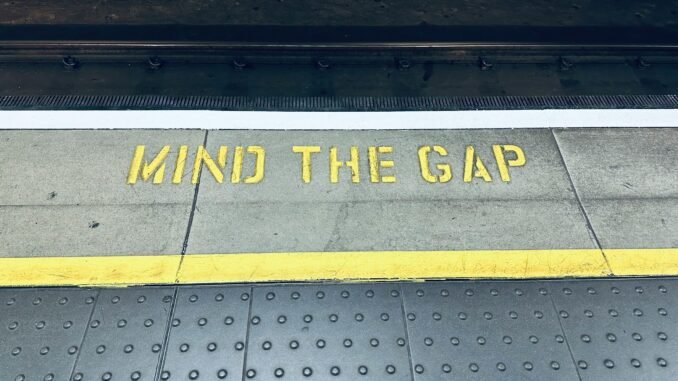 Mind the gap notice after research suggests most firms haven't implemented an AI governance framework to mitigate risks.