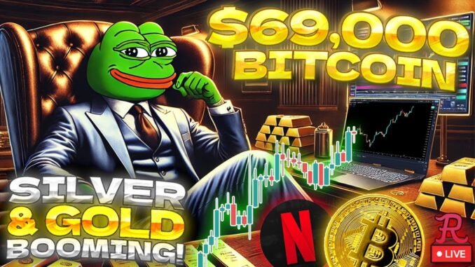 BITCOIN LIVE : BTC $69,000! GOLD, SILVER BOOMING! BTC MINERS RUNNING