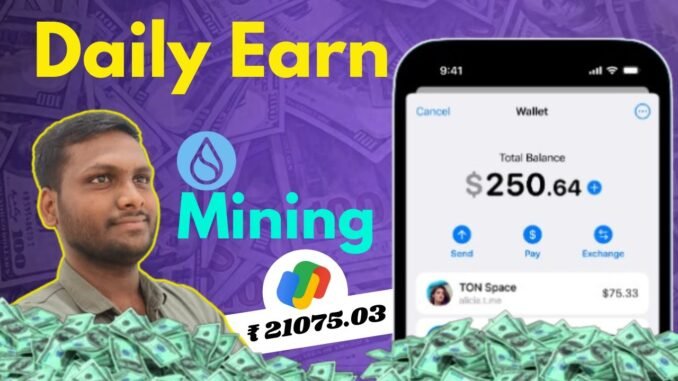 New AirDrop daily Earn 100$ | Wave Mining Project | wave crypto mining app | YTG Trader