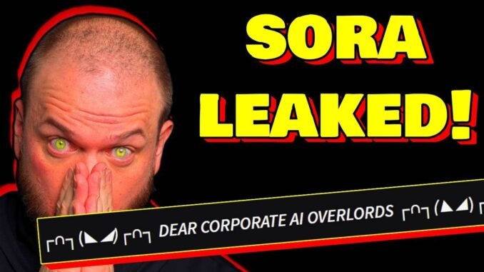 BREAKING: Sora LEAKED to the public!