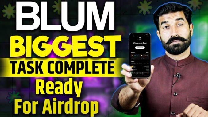 Blum Biggest Task Complete | Blum Airdrop | Blum Withdraw | Blum News | Crypto News Today| Albarizon