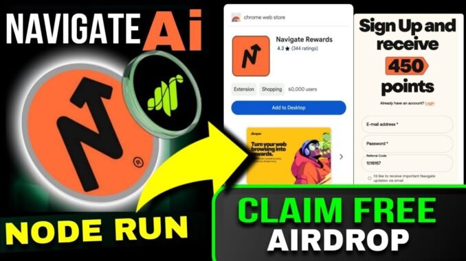 Navigate Ai Airdrop Complete Guide | New Crypto Airdrop 2024 | Navigate Ai Mining | Grass Airdrop