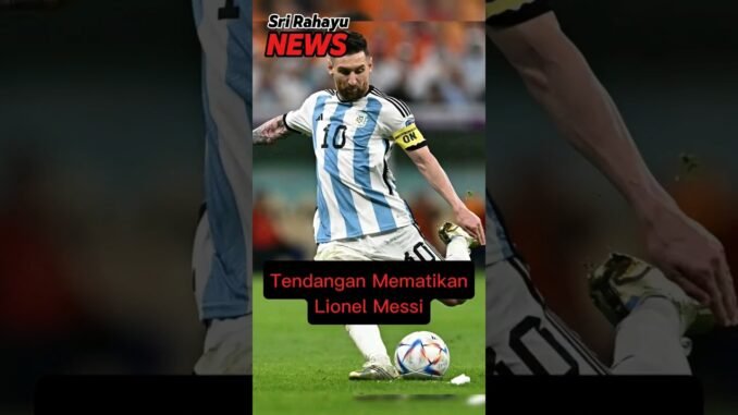 Tendangan Mematikan Lionel Messi. #football #news #lionelmessi #messi #ai #beritaterkini #fifa