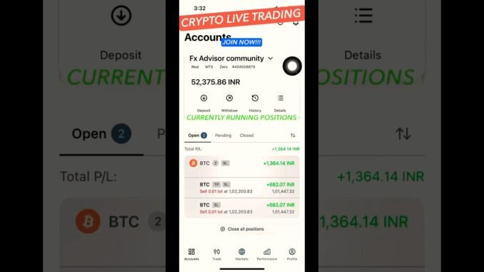 Crypto trading for beginners | join crypto community #bitcoinprice #bitcoin #trading #shorts