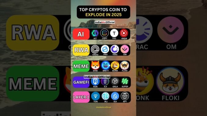 Top Cryptos Coin To Explode In 2025...???#crypto #cryptotrading #bitcoin #memecoin #aicoins