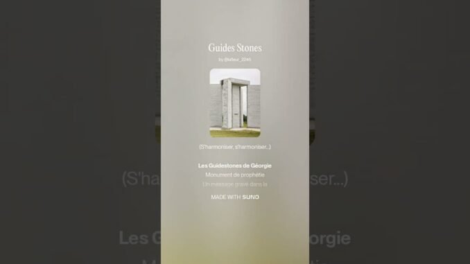 Guides Stones - CLAUDE AI / SUNO - The DogFather