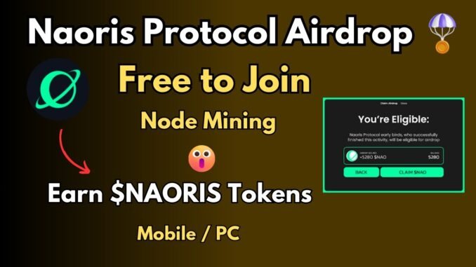 Naoris Protocol Airdrop Guide || Free to join Node Mining Airdrop || Free Crypto Airdrop
