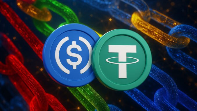 Ethereum’s diverse mix of stablecoins outpaces Tron’s USD dominance