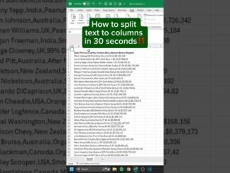 Excel text to column/split cells #amazing #training #beginners #technical #ai #excelpurr