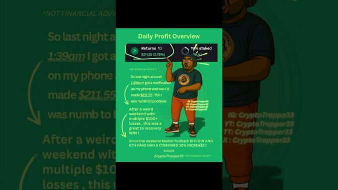 How bitcoin pump paid me ! #bitcoin #crypto #investing #cryptonews #shorts #financialfreedom