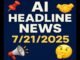 🧠 AI HEADLINE NEWS – July 21, 2025 🧠