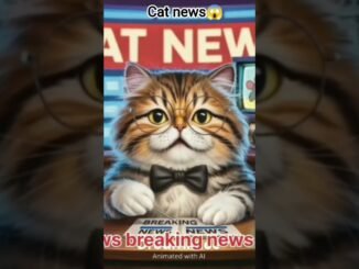 Meet the AI Cat Anchor: Your New Source for Breaking News!🐱🐾🙀#shorts #viralshorts #yputubeshorts