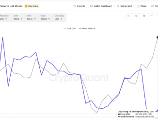 Bitcoin price and Miner Reserves: