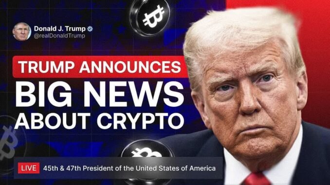 LIVE: Trump Announce Important News About Crypto! This Speech Will Change the Crypto Industry
