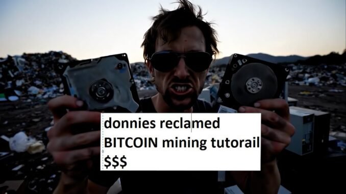 donnies reclamed bitcoin Mining tutorial $ #bitcoinmining #tutorial