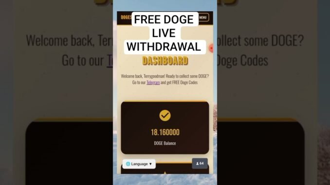 How to withdraw Free DOGE coin on DOGESTATION #shorts