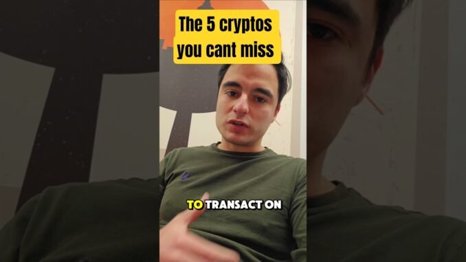 💸The top 5 cryptocurrencies you can't miss