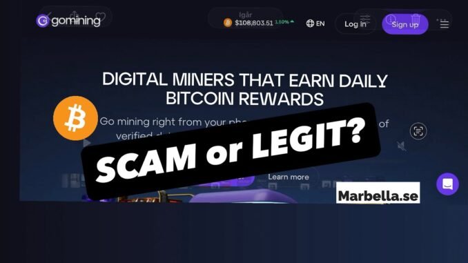 GoMining Bitcoin Cloud Mining Online - Simple way to start mining Bitcoin? Legit or Scam?