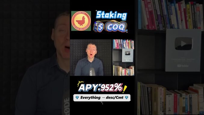 Stake COQ CoqInuAvax – Earn $2448+ Crypto Guide #COQ #blockchain #PassiveIncome