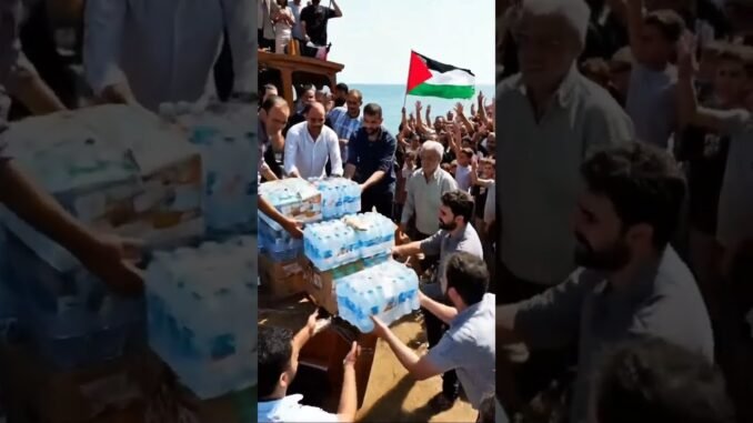 The Moment Aid Reached the Shore    AI News #AINews #HopeForHumanity #ReliefMission #WavesOfHope #re