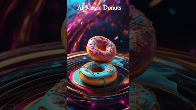 AI Created This Gravity-Defying Donut! Guide in Bio #shorts