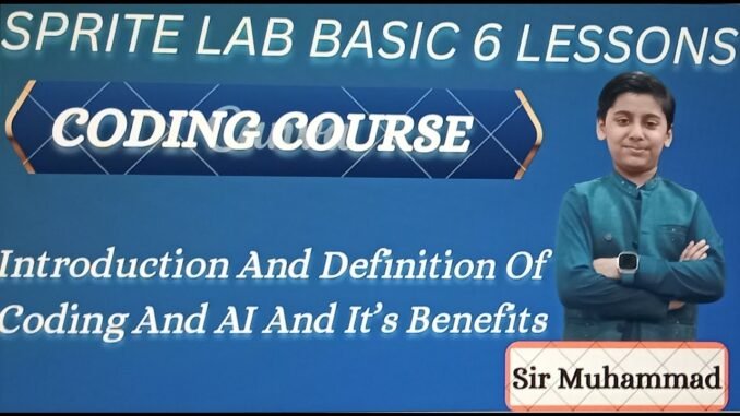 Coding Courses for Beginners Introduction And Definition Of Coding And AI And It's Benefits.