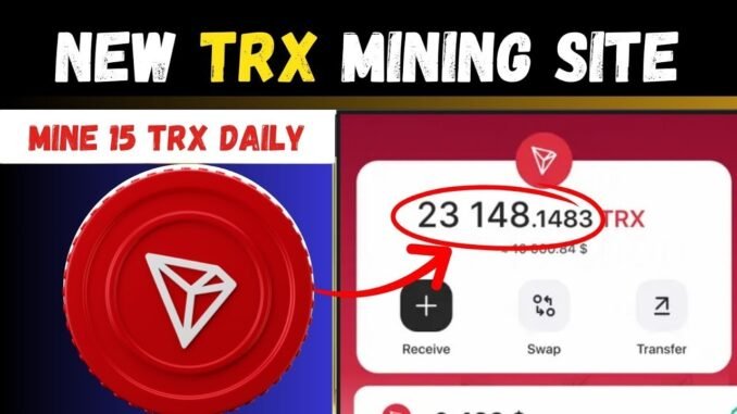 New TRX Mining Website 2025  🤑 | Crypto Cloud Mining | Crypto Mining Platform | Crypto