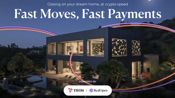 TRON and RealOpen Launch $50,000 Holiday Campaign to Power Luxury Real Estate Purchases with USDT on TRON