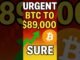 URGENT: Bitcoin Heading to $89,000? Big Move Loading!