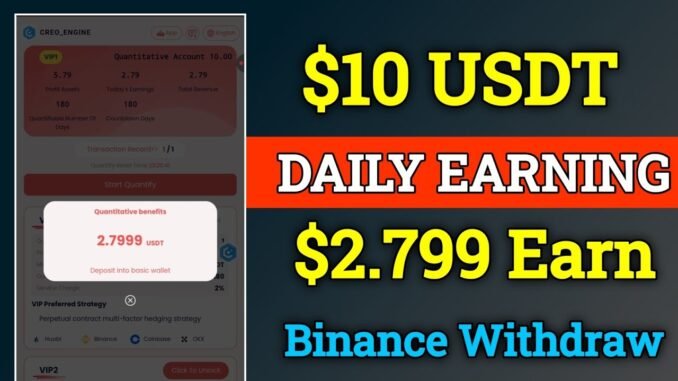 New USDT Mining Site 2026 | new Legit Platform Review | Crypto Earning Guide 2026