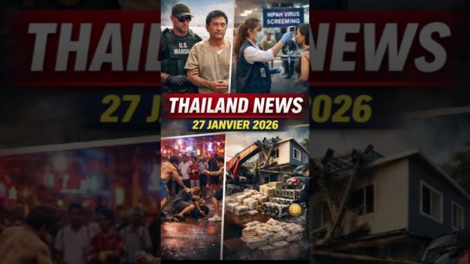 Thailand news 27 janvier 2026