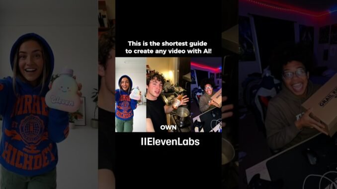 Best guide to create video with AI! @elevenlabsio