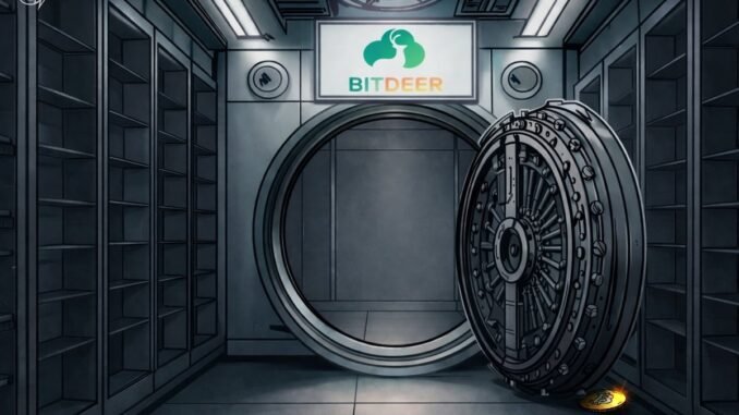 Bitcoin Miner Bitdeer Liquidates Entire BTC Treasury, Holdings Fall to Zero