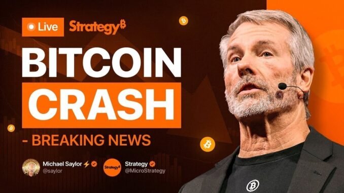 LIVE EVENT: Michael Saylor on Bitcoin Crash & MSTR Stock Drop – BTC Price Prediction