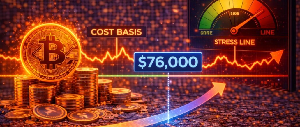 Strategy’s $76K Cost Basis Emerges As A Key Market Stress Line