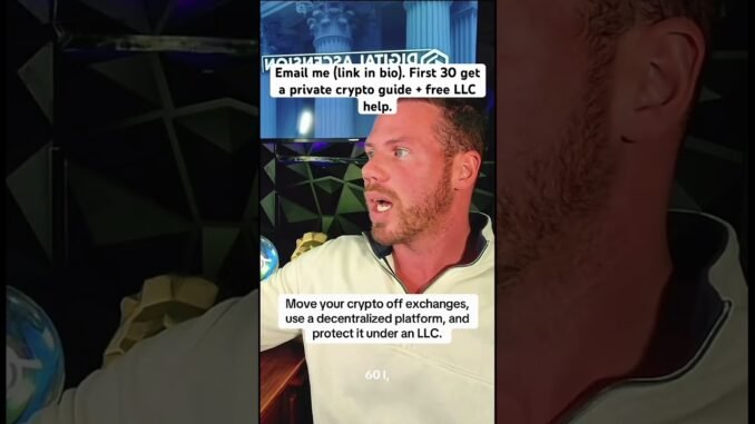 Email me (link in bio). First 30 get a private crypto guide + free LLC help.