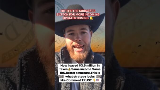 How I Saved $3.6 Million In Taxes With A TRUST 💯#crypto #investing #trust#xrp#bitcoin#assets#news