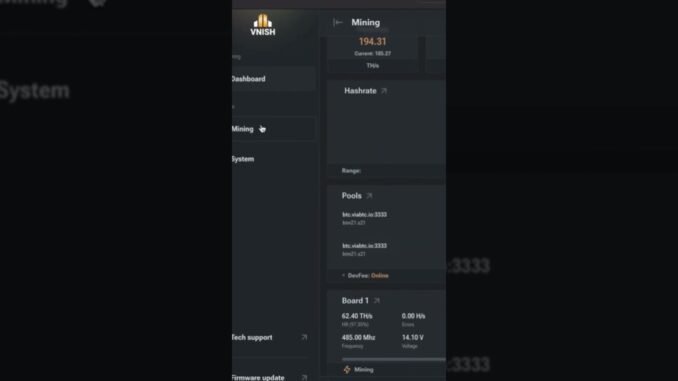 How to Configure the Mining Section in Vnish Firmware | Pool & Cooling Setup #bitcoinmining
