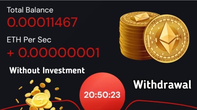 🔥 New ETH Mining App 🤑 | Ethereum Mining Without Investment  | Crypto Mining Secrets