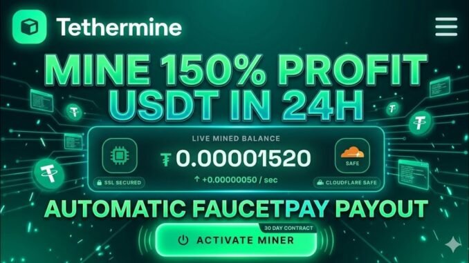 New Free Crypto Cloud Mining Site✨Crypto Mining 😜Cloud Mining ⚡0 Day don't mis