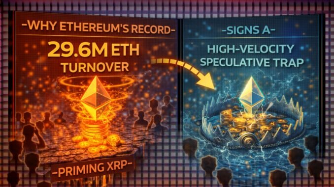 Why Ethereum’s Record 29.6M ETH Turnover Signals A High-Velocity Speculative Trap