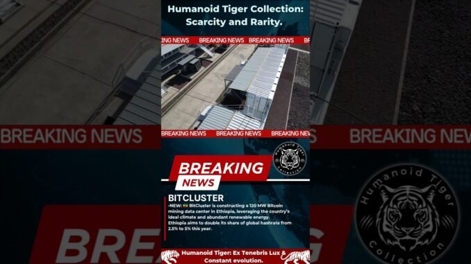 🚨BitCluster is constructing a 120 MW Bitcoin mining data center in Ethiopia. #bitcoin #nft #crypto