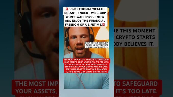 Create your own wealth by investing in crypto today! #xrp #crypto #news #fyp #invest #wealth #viral