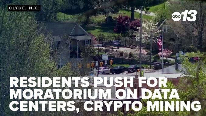 Residents push for moratorium on data centers, crypto mining