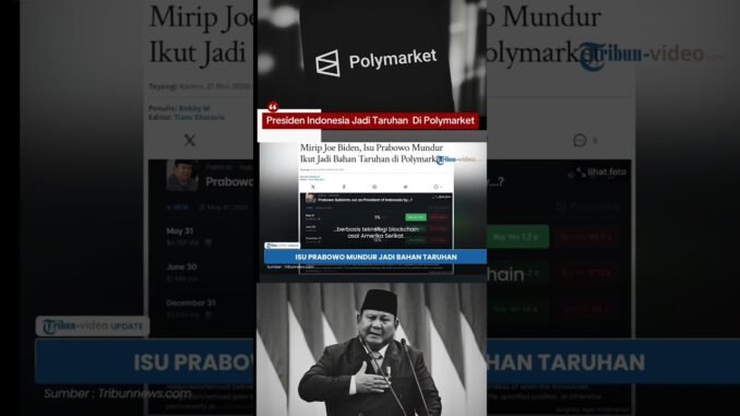 Presiden Prabowo Jadi Bahan Taruhan #crypto #news #indonesia #prabowo Source: #tribunnews