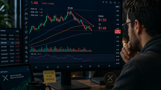 XRP retesting the $1.45 support level